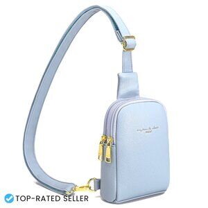 Small Sling Bag Vegan Leather Crossbody Lightweight Everyday Travel Essentials